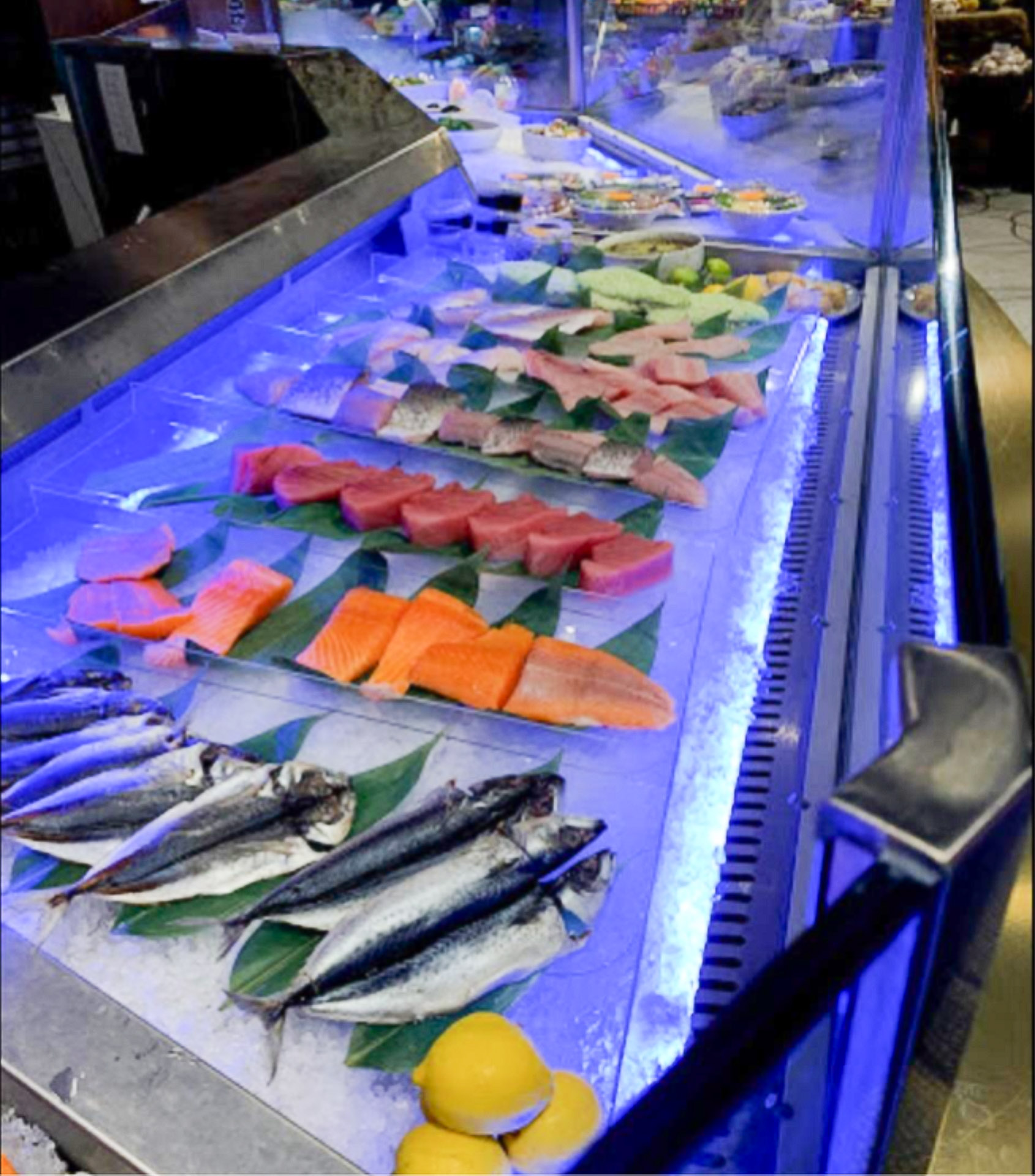 cold seafood display